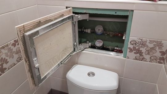 Люк под плитку Нажимной Секрет-Лайт 2 створки 1150*350 Люк под плитку Нажимной Секрет-Лайт 2 створки 1150*350