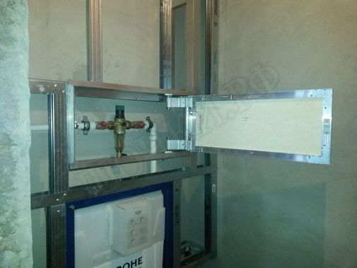 Люк под плитку Нажимной Секрет-Лайт 2 створки 1150*350 Люк под плитку Нажимной Секрет-Лайт 2 створки 1150*350