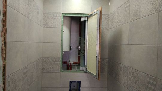 Люк под плитку Нажимной Секрет-Лайт 2 створки 1150*350 Люк под плитку Нажимной Секрет-Лайт 2 створки 1150*350