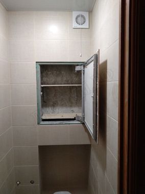 Люк под плитку Нажимной Секрет-Лайт 2 створки 1150*350 Люк под плитку Нажимной Секрет-Лайт 2 створки 1150*350