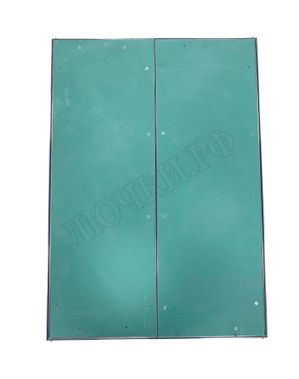 Люк под покраску Хаммер Гиппократ для установки в потолок, 2 створки, съёмная перегородка 1400*1350 Люк под покраску Хаммер Гиппократ для установки в потолок, 2 створки, съёмная перегородка 1400*1350