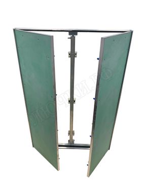 Люк под покраску Хаммер Гиппократ для установки в потолок, 2 створки, съёмная перегородка 1400*1350 Люк под покраску Хаммер Гиппократ для установки в потолок, 2 створки, съёмная перегородка 1400*1350