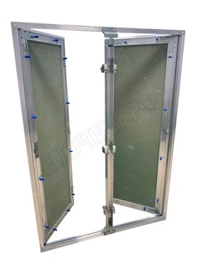 Люк под покраску Хаммер Гиппократ для установки в потолок, 2 створки, съёмная перегородка 1400*1350 Люк под покраску Хаммер Гиппократ для установки в потолок, 2 створки, съёмная перегородка 1400*1350