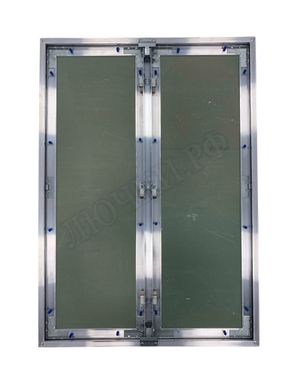 Люк под покраску Хаммер Гиппократ для установки в потолок, 2 створки, съёмная перегородка 1400*1350 Люк под покраску Хаммер Гиппократ для установки в потолок, 2 створки, съёмная перегородка 1400*1350