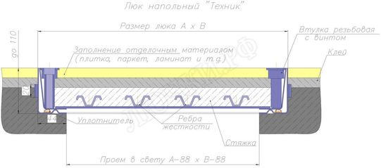 Напольный люк Техник Напольный люк Техник
