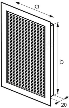 Решетка металлическая с перфорацией 3*5 мм врезная 500*150 Решетка металлическая с перфорацией 3*5 мм врезная 500*150
