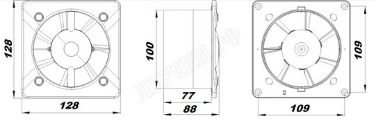 Вытяжной вентилятор Awenta System+, Turbo, 100, KWT100T Вытяжной вентилятор Awenta System+, Turbo, 100, KWT100T