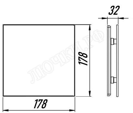 Вытяжной вентилятор Awenta System+, Silent, 125, KWS125H, PTGB125M, Чёрный матовый стекло Вытяжной вентилятор Awenta System+, Silent, 125, KWS125H, PTGB125M, Чёрный матовый стекло